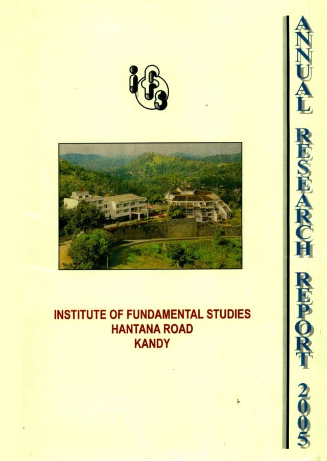 Annual Research Review Report 2005