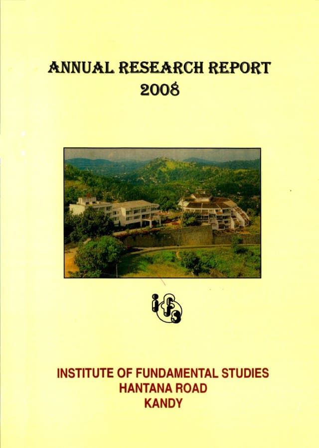 Annual Research Review Report 2008