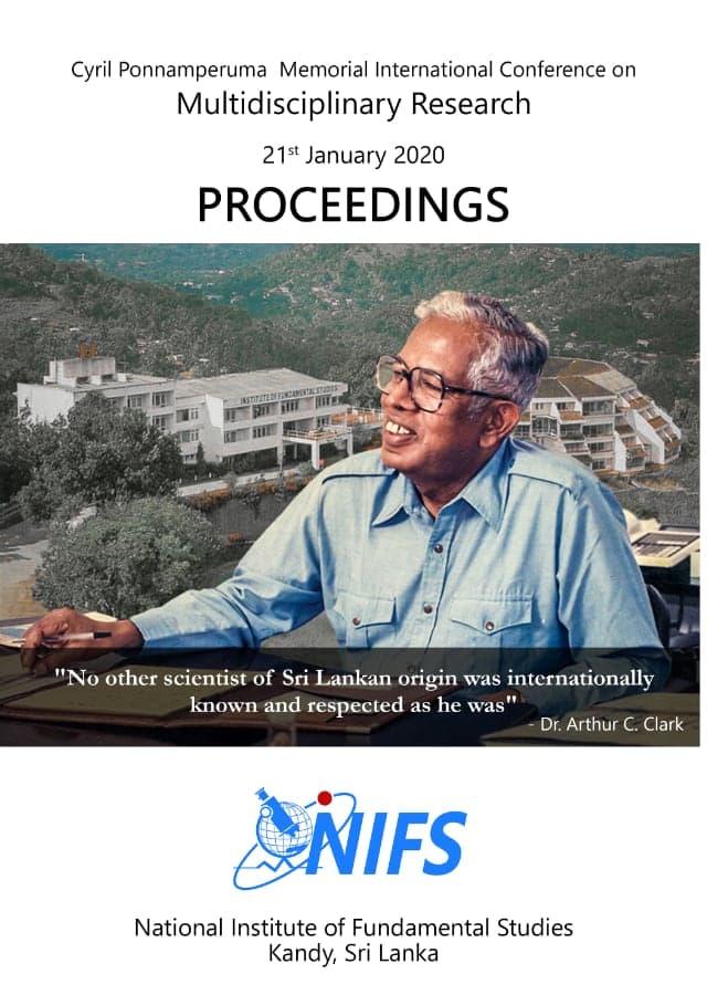 Proceedings of the Cyril Ponnamperuma Memorial International Conference on Multidisciplinary Research