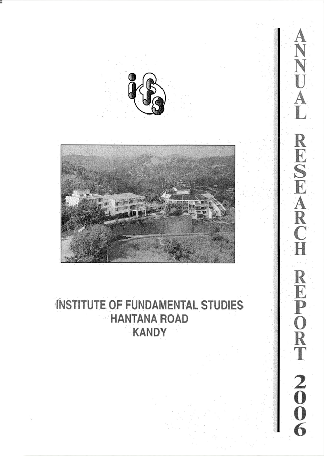 Annual Research Review Report 2006